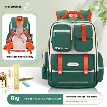 Children's Spine Protection Backpack Multi-compartment Burden Reduction Schoolbag - www.Shopthatapp.com #