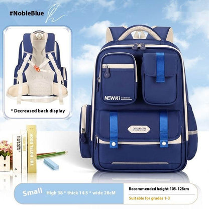 Children's Spine Protection Backpack Multi-compartment Burden Reduction Schoolbag - www.Shopthatapp.com #