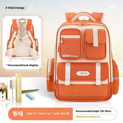 Children's Spine Protection Backpack Multi-compartment Burden Reduction Schoolbag - www.Shopthatapp.com #