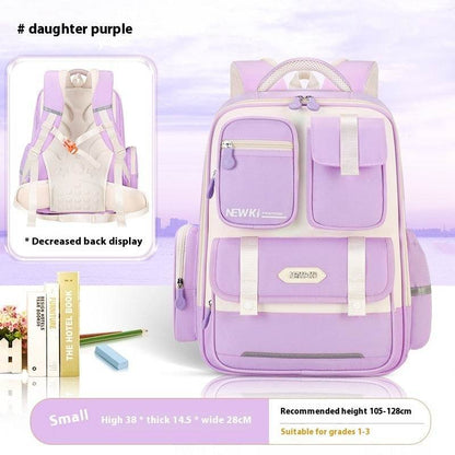 Children's Spine Protection Backpack Multi-compartment Burden Reduction Schoolbag - www.Shopthatapp.com #