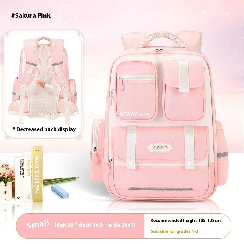 Children's Spine Protection Backpack Multi-compartment Burden Reduction Schoolbag - www.Shopthatapp.com #
