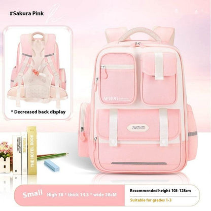 Children's Spine Protection Backpack Multi-compartment Burden Reduction Schoolbag - www.Shopthatapp.com #