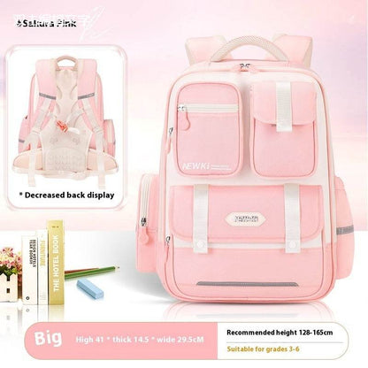 Children's Spine Protection Backpack Multi-compartment Burden Reduction Schoolbag - www.Shopthatapp.com #