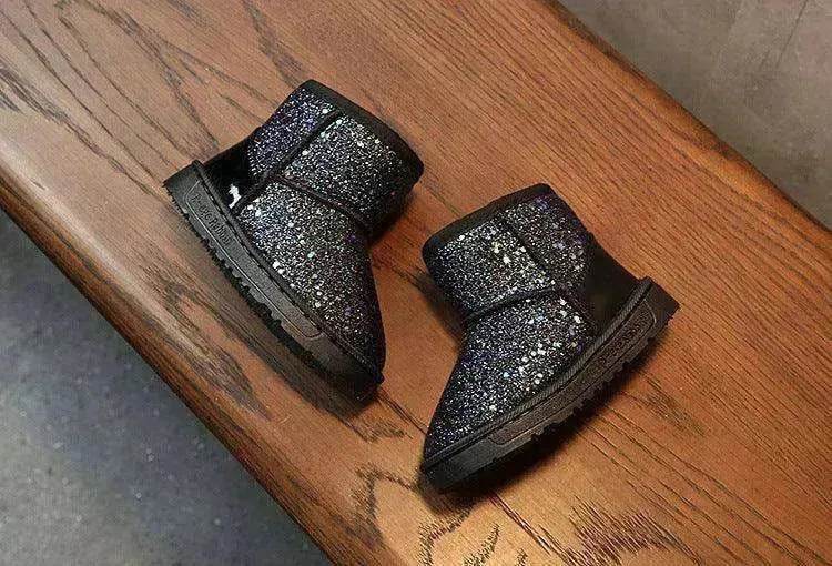 Children's snow boots in sequins - www.Shopthatapp.com