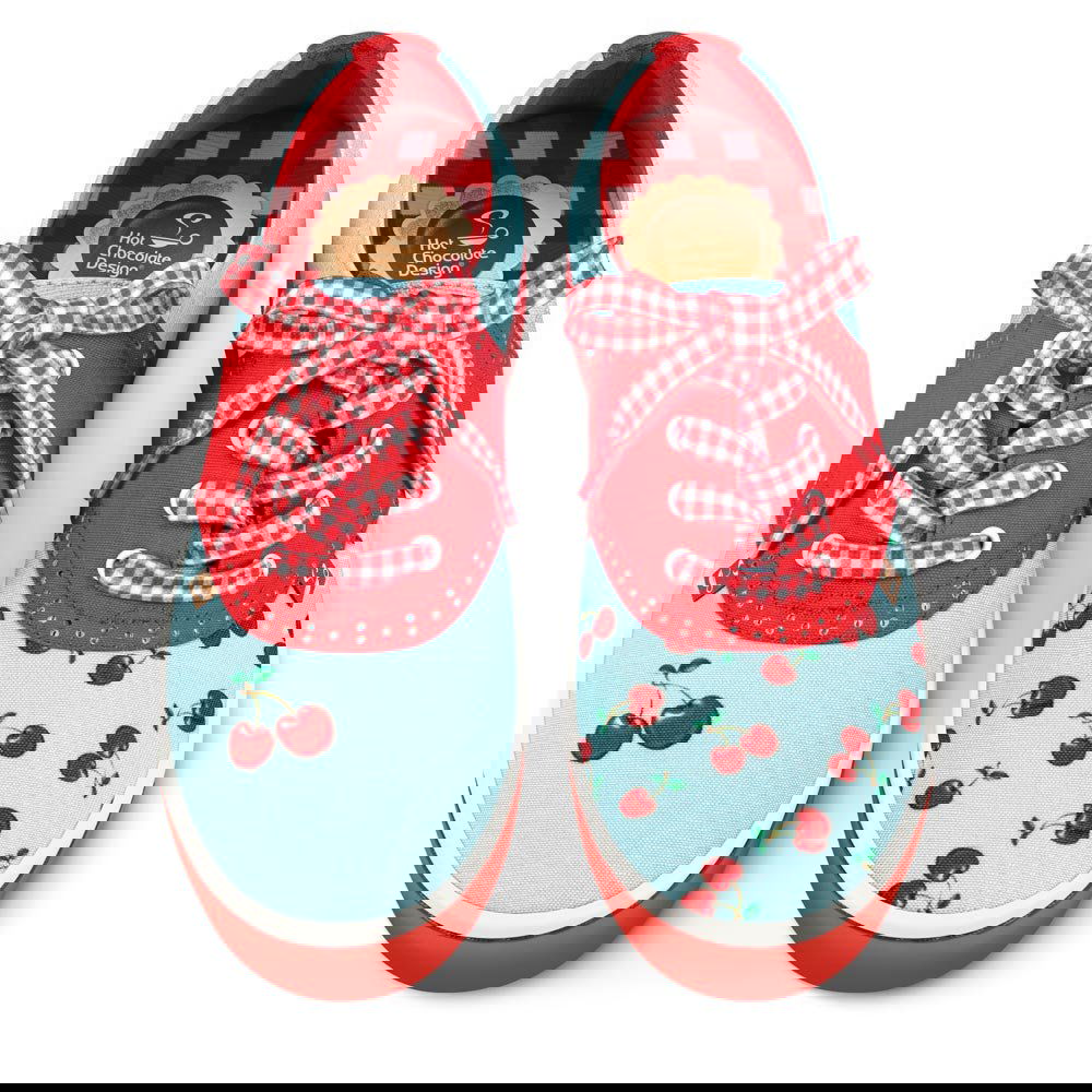 Chocolaticas® CHERRY BLUE Sneakers - Www.Shopthatapp.com