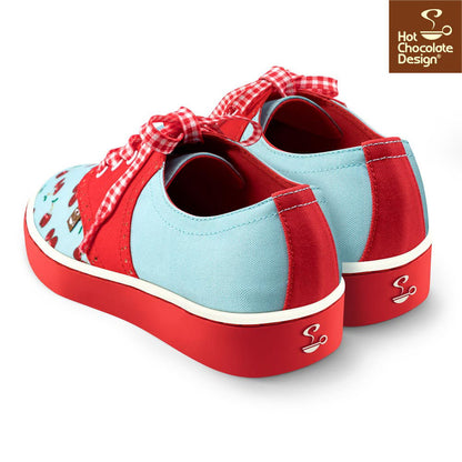 Chocolaticas® CHERRY BLUE Sneakers - Www.Shopthatapp.com