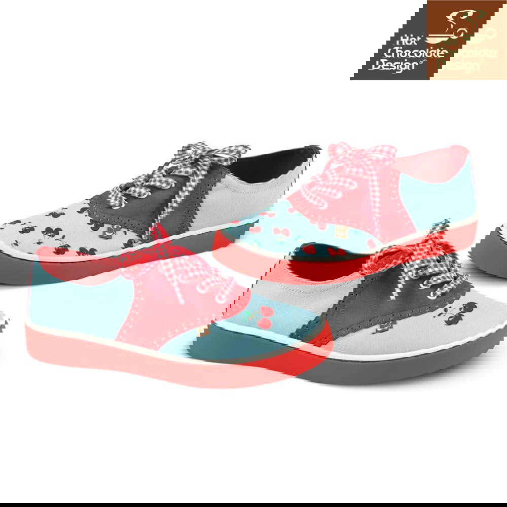 Chocolaticas® CHERRY BLUE Sneakers - Www.Shopthatapp.com