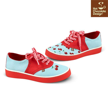Chocolaticas® CHERRY BLUE Sneakers - Www.Shopthatapp.com