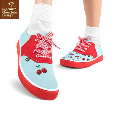 Chocolaticas® CHERRY BLUE Sneakers - Www.Shopthatapp.com