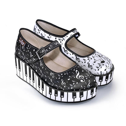 Chocolaticas® THANK YOU MUSIC Women's Mary Jane Platform-Women/Teen Girls shoes-www.Shopthatapp.com-Retro Eclectic