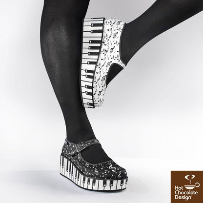 Chocolaticas® THANK YOU MUSIC Women's Mary Jane Platform-Women/Teen Girls shoes-www.Shopthatapp.com-Retro Eclectic