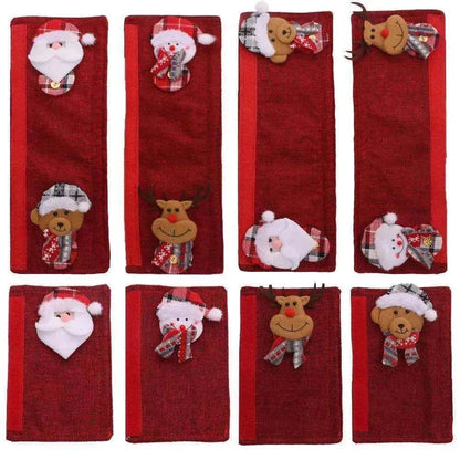 Christmas Decorations Stereo Doll Refrigerator Handle Eight Pieces - www.Shopthatapp.com