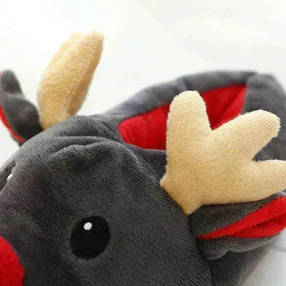 Christmas Shoes Cute Elk Home Slippers - www.Shopthatapp.com