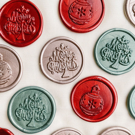 Christmas wax seals - Set of 9 - Www.Shopthatapp.com