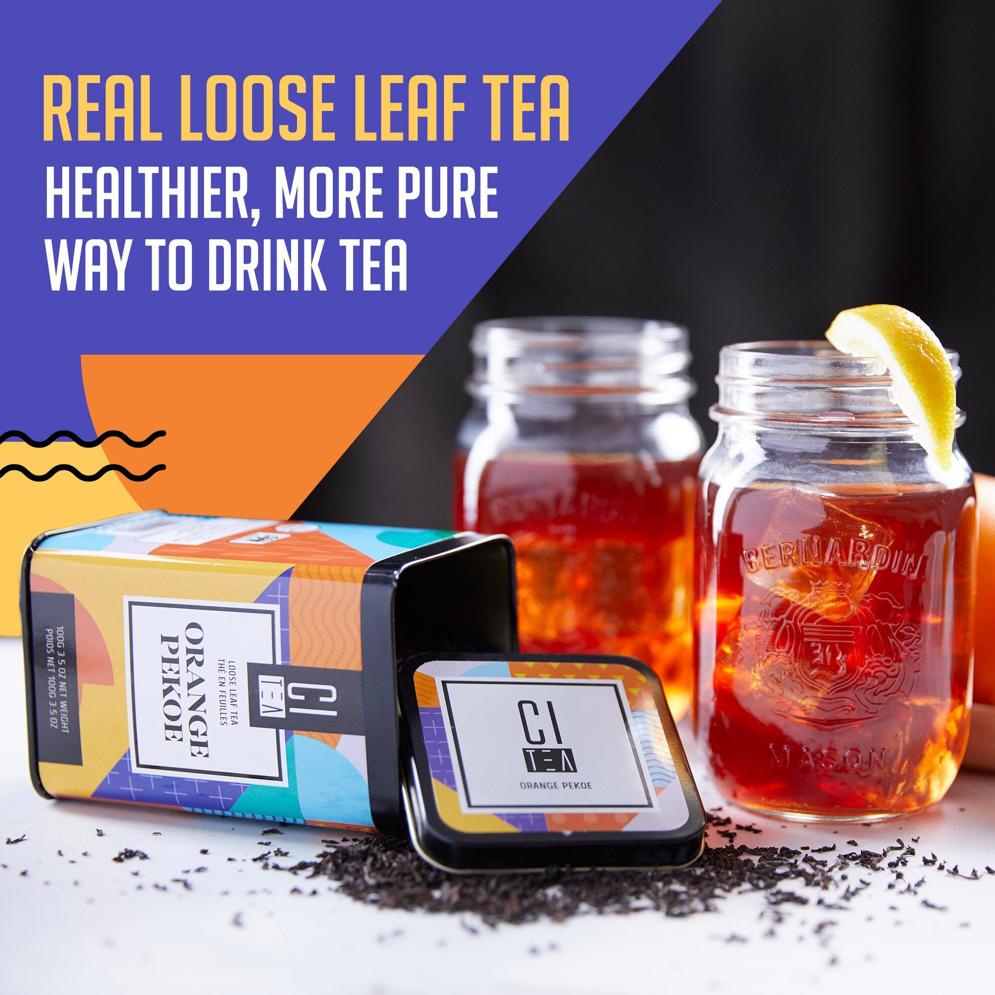 Orange Pekoe Loose Leaf Tea with Teaball - www.Shopthatapp.com