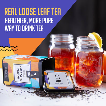 Orange Pekoe Loose Leaf Tea with Teaball - www.Shopthatapp.com
