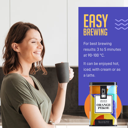 Orange Pekoe Loose Leaf Tea with Teaball - www.Shopthatapp.com