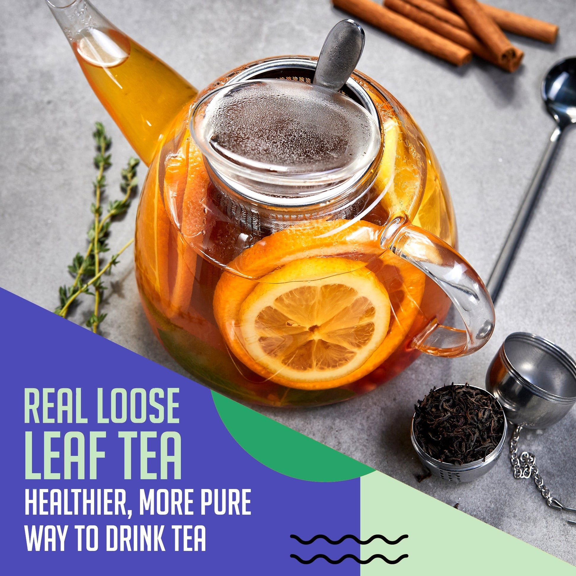 Organic Green Loose Leaf Tea with Teaball - 80g - www.Shopthatapp.com