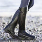 Classic Fashion Riding Western Boots Winter Knee Buckle Boots High Block Heel Round Toe Shoes For Women - www.Shopthatapp.com