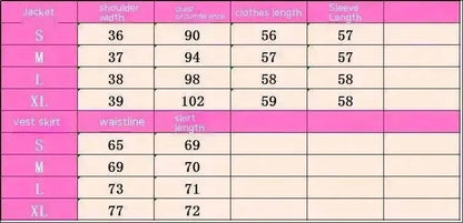 Classic Style Tweed Skirt Suit