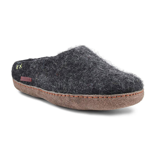 Classic Slipper - Black with Leather-Shoes-www.Shopthatapp.com-Size:49-Betterfelt Canada