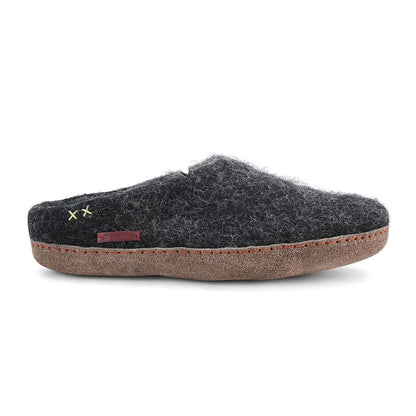 Classic Slipper - Black with Leather-Shoes-www.Shopthatapp.com-Betterfelt Canada