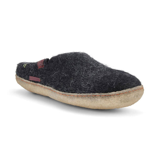 Classic Slipper - Black with Rubber-Shoes-www.Shopthatapp.com-Size:49.0-Betterfelt Canada