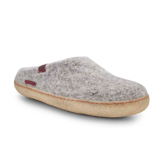 Classic Slipper - Grey with Rubber-Shoes-www.Shopthatapp.com-Size:49.0-Betterfelt Canada