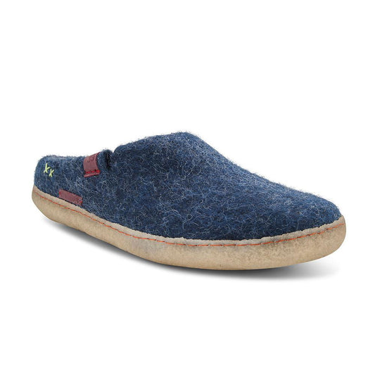 Classic Slipper - Navy Blue with Rubber-Shoes-www.Shopthatapp.com-Size:48.0-Betterfelt Canada