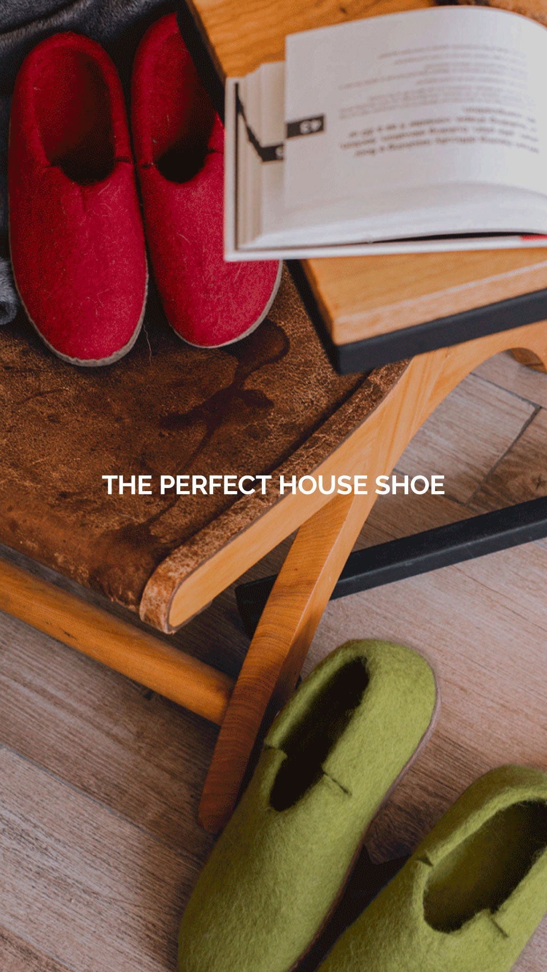 Classic Slipper - Red with Leather-Women and girls shoes-www.Shopthatapp.com-Betterfelt Canada