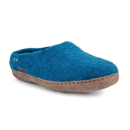 Classic Slipper - Steel Blue with Leather-Shoes-www.Shopthatapp.com-Size:47.0-Betterfelt Canada