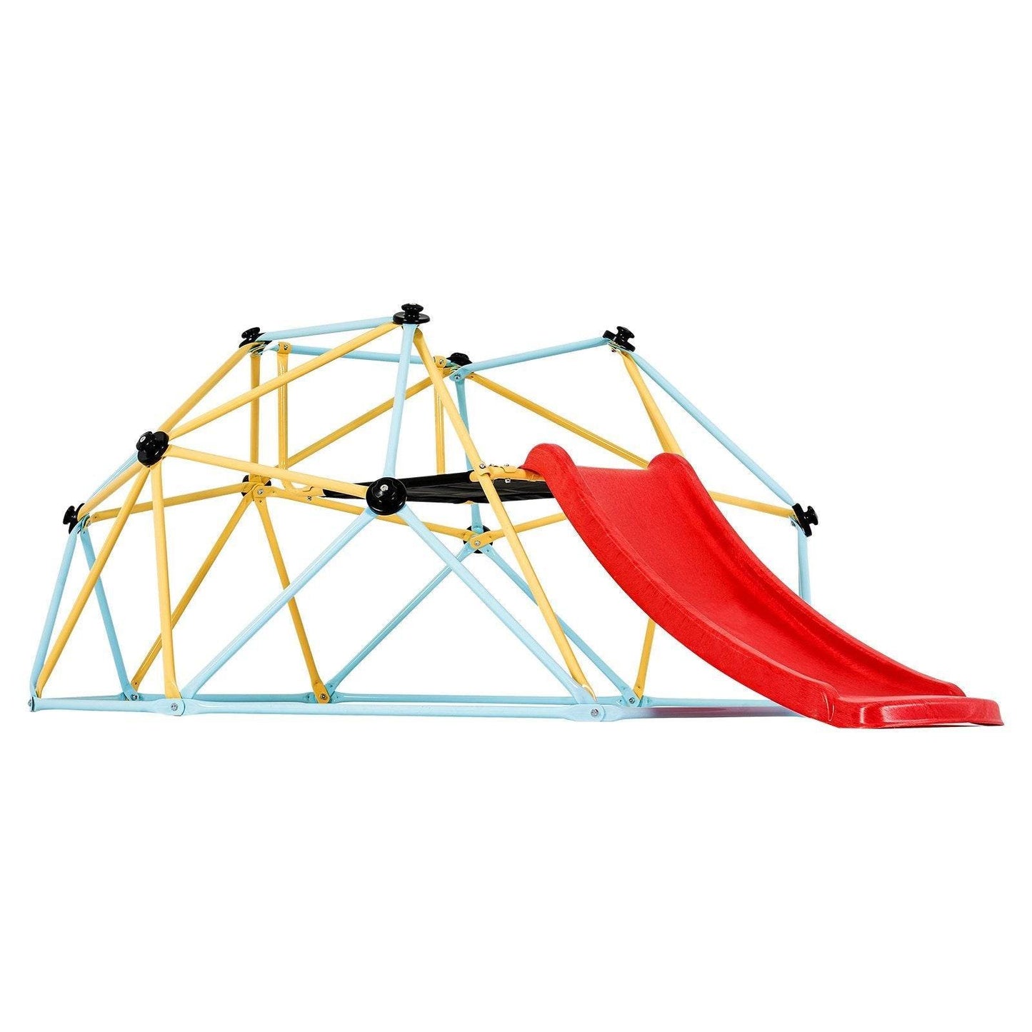 Climbing Dome, For Kids 3 To 9 Years Old, 8FT Geometric Dome Climber With Slide,Jungle Gym Supports 600LBS And Easy Assembly, With Climbing Grip, Outdoor And Indoor Play Equipment For Kids - www.Shopthatapp.com #