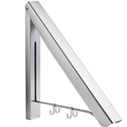 Clothes Rack Non-perforated Invisible Telescopic Drying Rack Wall-mounted Hanger - www.Shopthatapp.com #