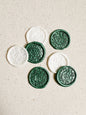 Clover field wax seals - Set of 9-Stationary-www.Shopthatapp.com-Made of Honour Co.