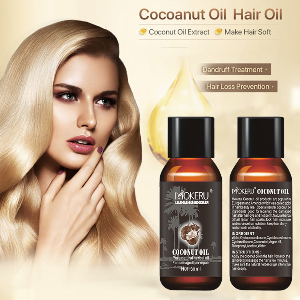 Coconut Oil Repair Frizz Repair Damage Hair Care Hair - www.Shopthatapp.com