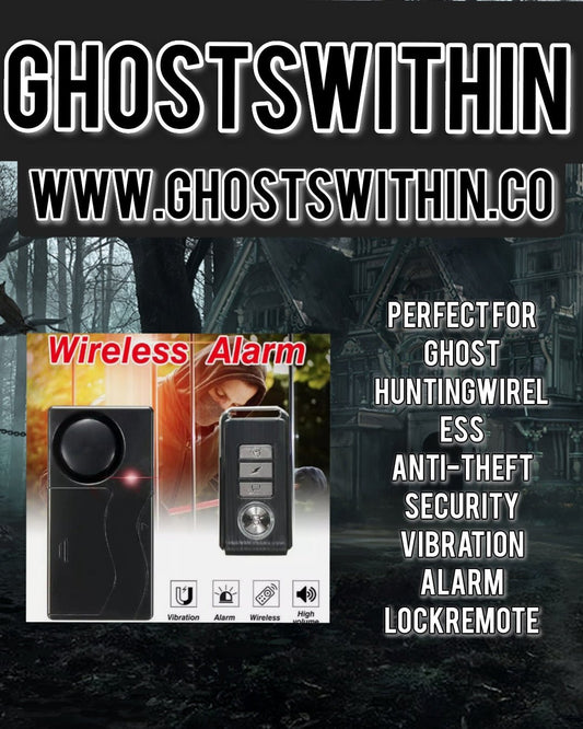 PERFECT FOR GHOST HUNTINGWireless Anti-theft Security Vibration Alarm LockRemote - www.Shopthatapp.com