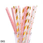 Color paper straws bronzing straws - www.Shopthatapp.com