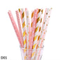 Color paper straws bronzing straws - www.Shopthatapp.com