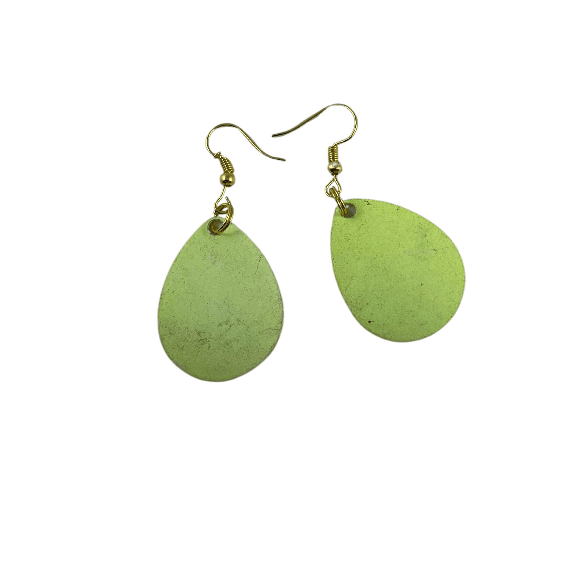 Colorado Super Glow Chartreuse Glow Spinner Blade Earrings - www.Shopthatapp.com