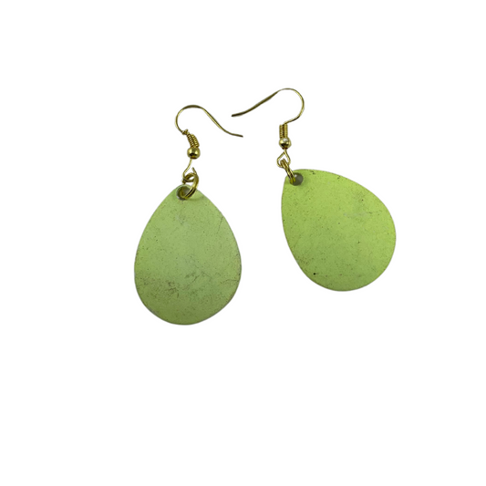 Colorado Super Glow Chartreuse Glow Spinner Blade Earrings