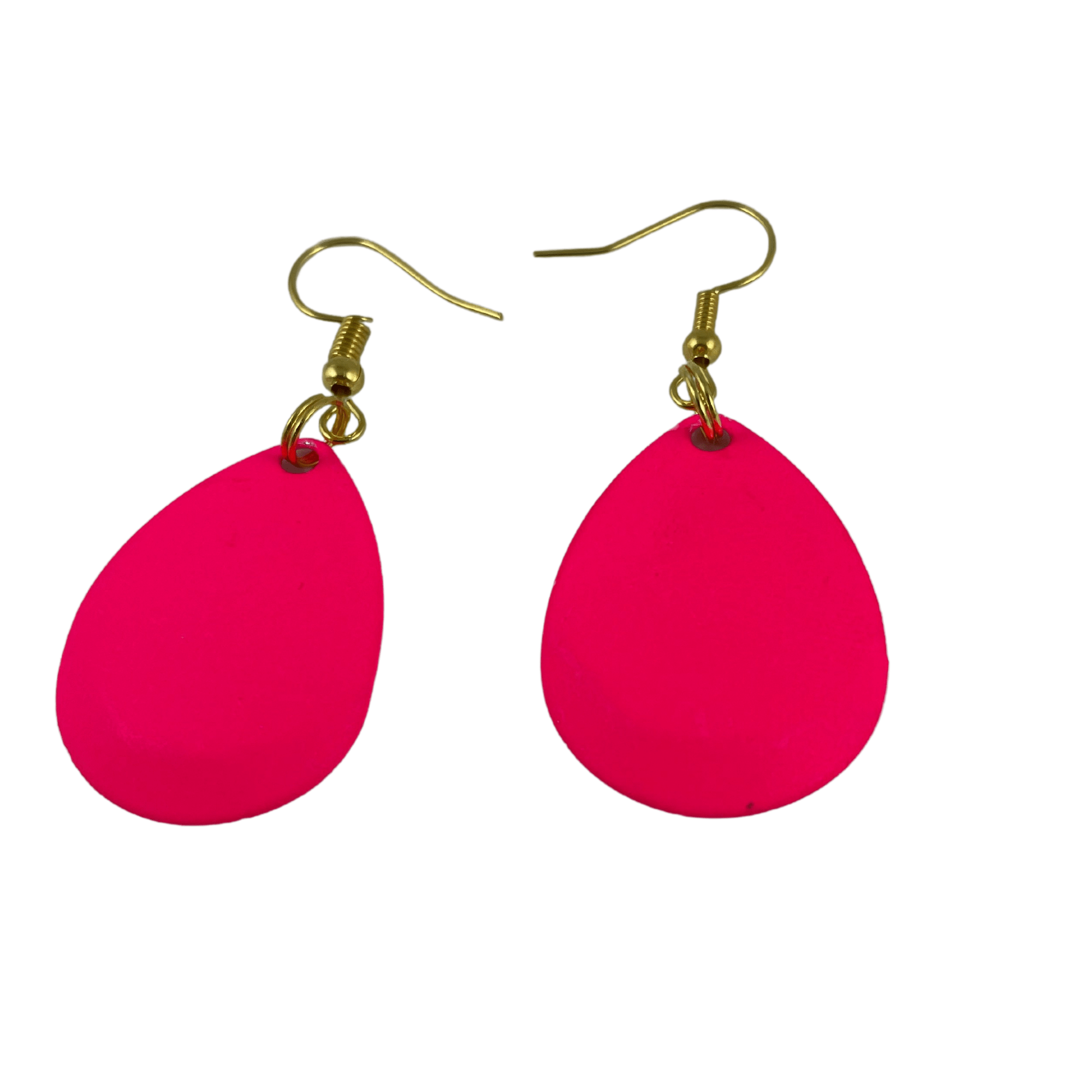 Colorado Deep Cup Painted Pink Spinner Blade Earrings - www.Shopthatapp.com