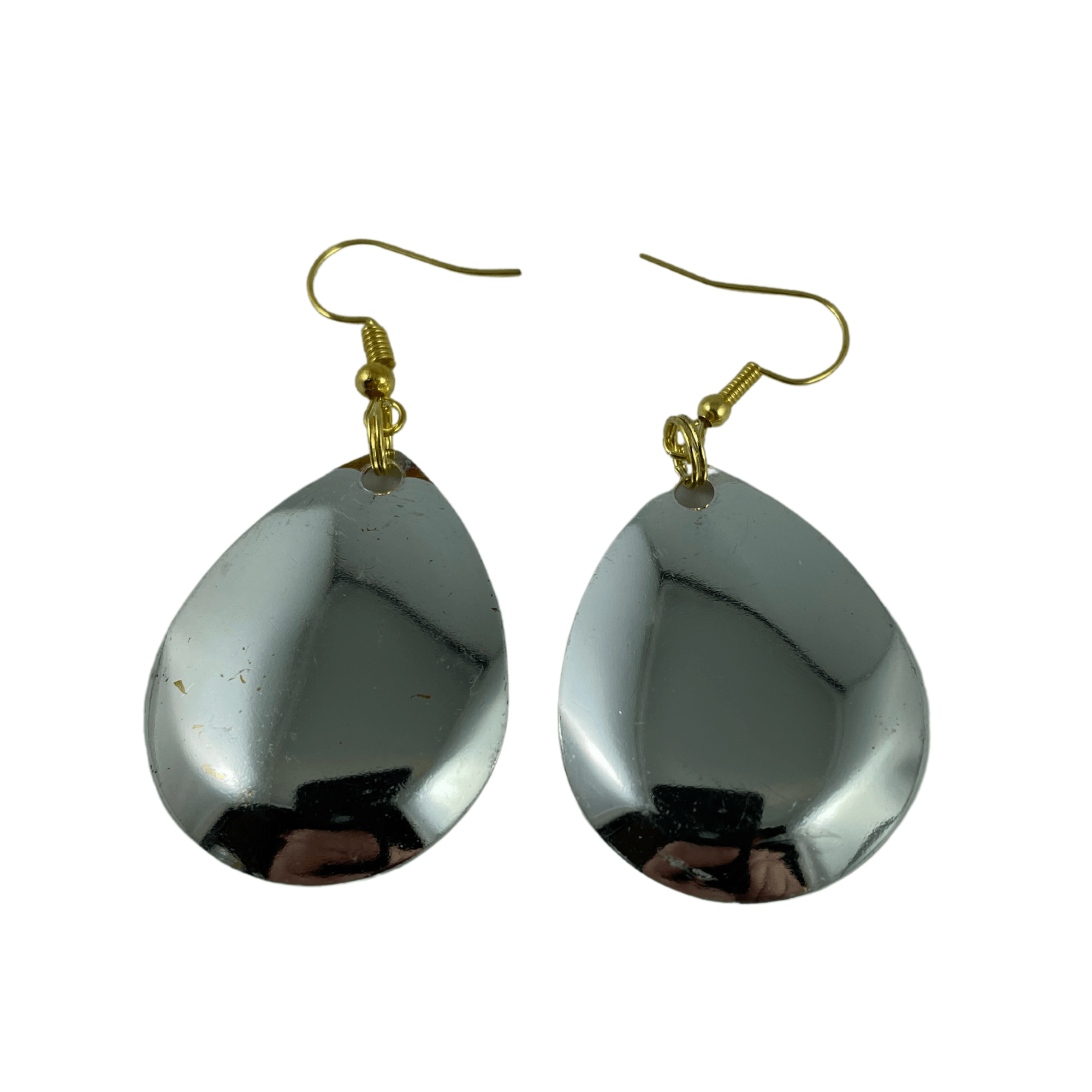 Colorado Deep Cup Plain Nickel Spinner Blade Earrings - www.Shopthatapp.com