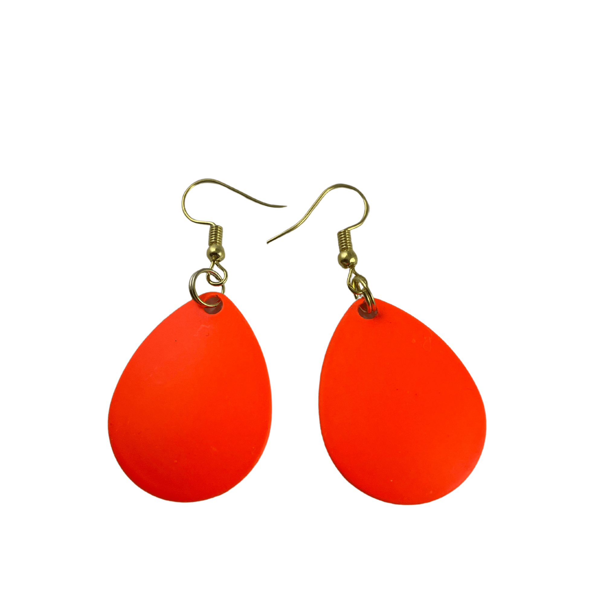 Colorado Orange Painted Spinner Blade Earrings - www.Shopthatapp.com