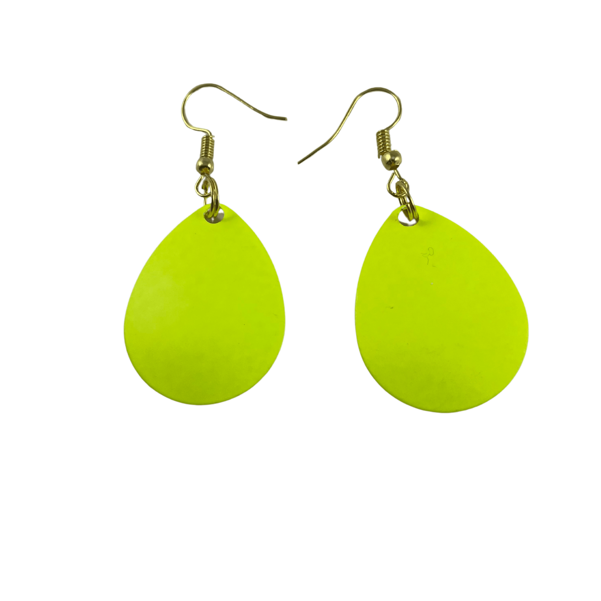 Colorado Yellow Painted Spinner Blade Earrings - www.Shopthatapp.com