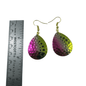 Colorado Hammered Nickel Dot Banana Split Spinner Blade Earrings - www.Shopthatapp.com