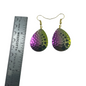 Colorado Hammered Nickel Dot Gasoline Alley Spinner Blade Earrings