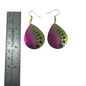 Colorado Hammered Nickel Dot Gasoline Alley Spinner Blade Earrings