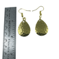 Boucles d'oreilles à lame tournante en laiton poli martelé du Colorado 