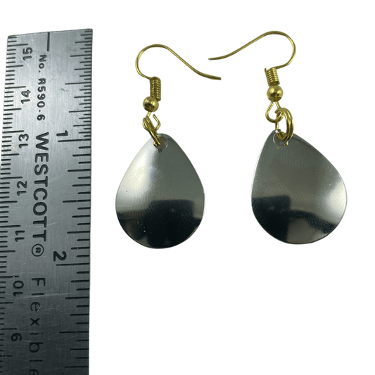 Colorado Plain Nickel Spinner Blade Earrings - www.Shopthatapp.com