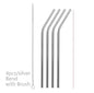 Colourful Reusable Stainless Steel Straws - www.Shopthatapp.com